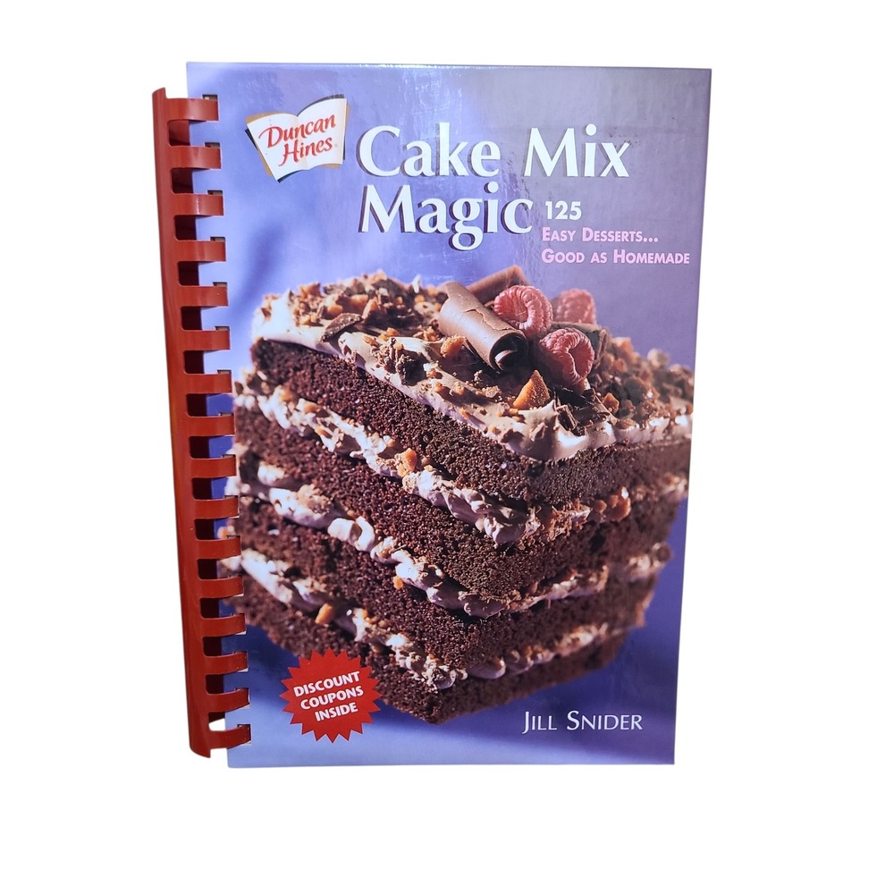 Duncan Hines Cake Mix Magic 125 Easy Desserts Good as Homemade Cookbook